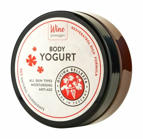 Крем-йогурт для тела на основе красного вина 200 мл Divina Bellezza Body Yogurt