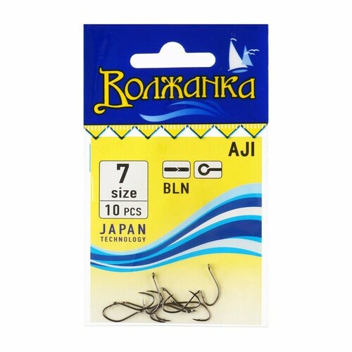 фото Крючки волжанка aji № 7, 10 шт volzhanka