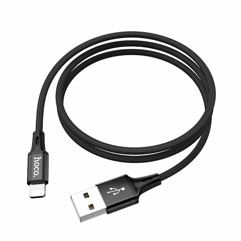 Кабель HOCO USB на Lightning 2 м Белый быстрая зарядка зарядный шнур провод для телефона