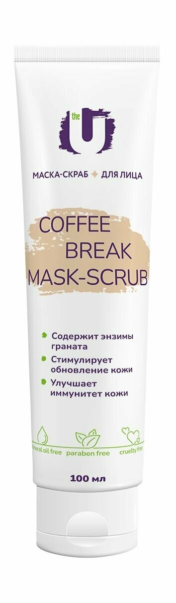 Маска скраб для лица The U Coffee Break Mask Scrub