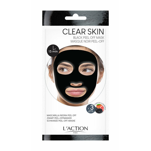 Маска пленка с углем L Action Black Peel Off Mask