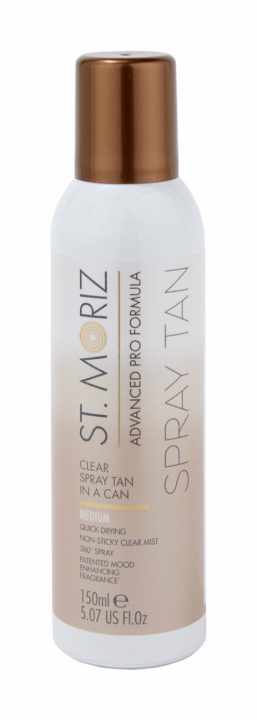 Автобронзант спрей с бесцветной текстурой St.Moriz Advanced Pro Formula Clear Spray Tan In A Can Medium