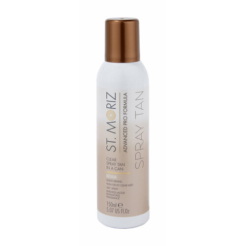 Автобронзант спрей с бесцветной текстурой St.Moriz Advanced Pro Formula Clear Spray Tan In A Can Medium