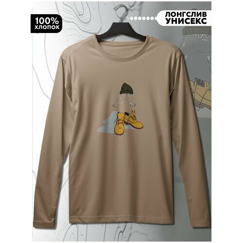 фото Лонгслив hypnotica, размер l, бежевый