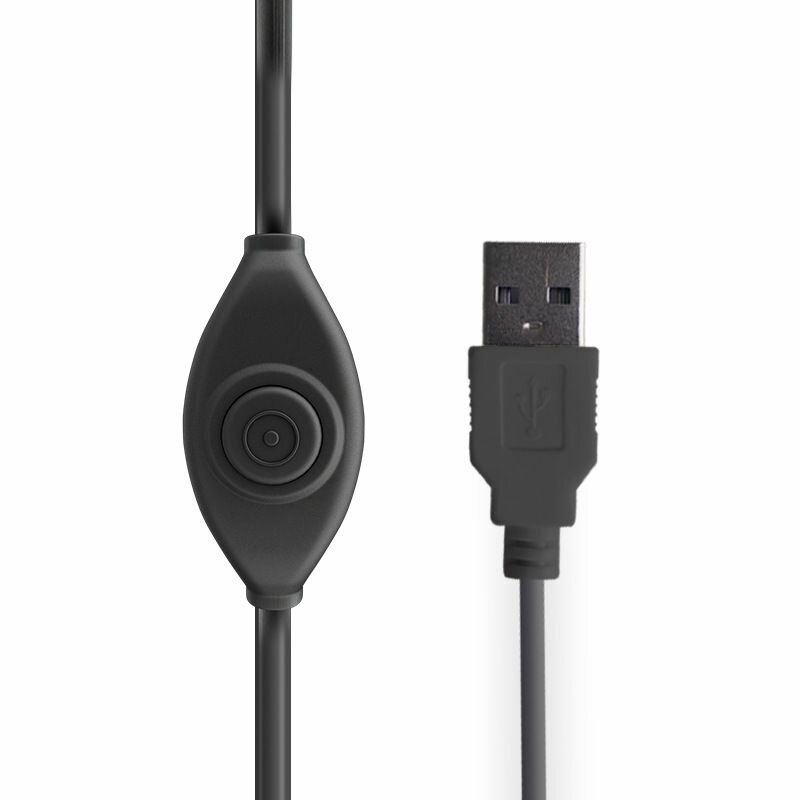 фото USB диммер, пульт-контроллер управления светом светодиодной ленты / модуля, с выключателем и переключателем, провод 1,5м. Черный.