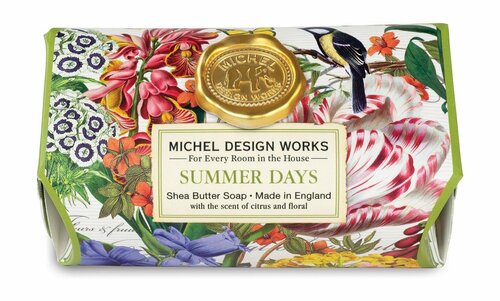 Парфюмированное мыло в бумажной обертке Michel Design Works Summer Days Large Bath Soap Bar