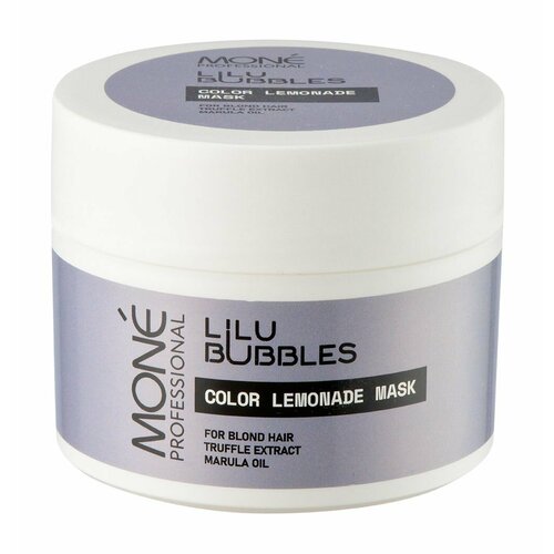 Маска для интенсивного ухода и питания осветленных волос Mone Professional Lilu Bubbles Color Lemonade