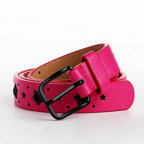 фото Ремень сима-ленд, размер 85, розовый сима-лэнд