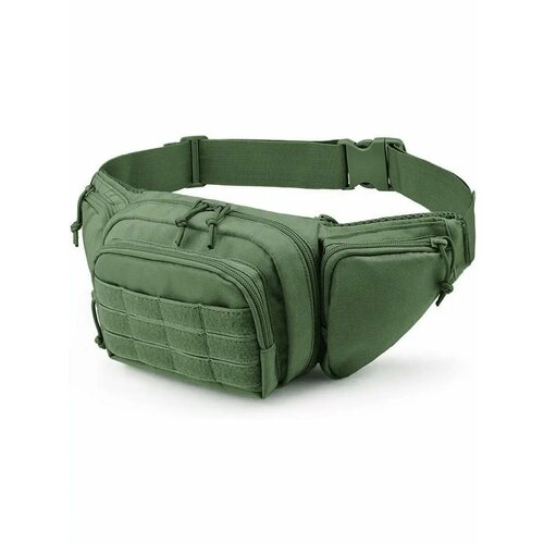 тактическая поясная сумка snoburg sn440014 зеленая Сумка поясная , фактура рельефная, зеленый, хаки