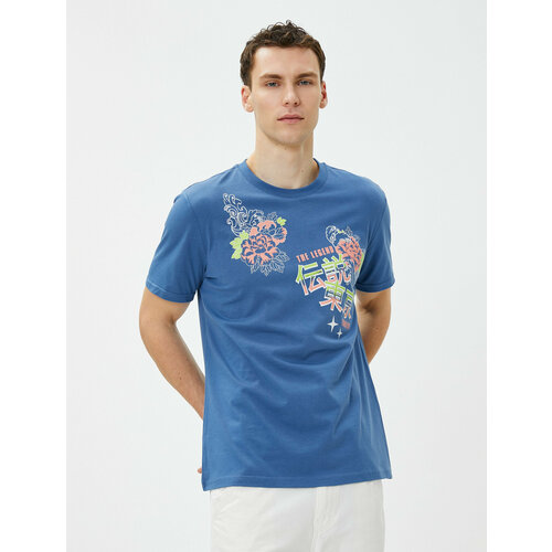 фото Футболка koton, размер m, синий