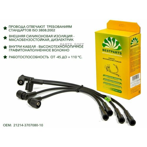 BESTPARTS BPPS21214S Провода свечные 21214 inj 17л до 2006г BESTPARTS BPPS21214S 1720₽