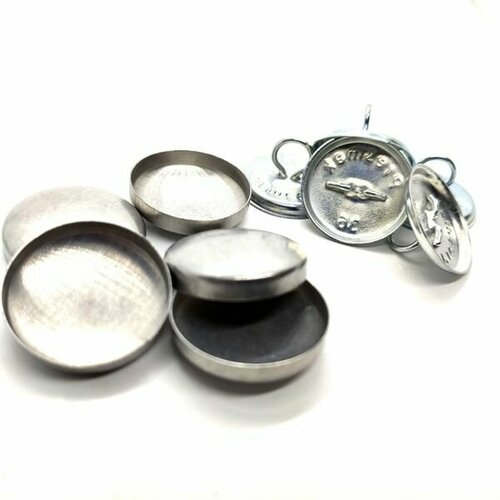 Заготовка для обтяжки пуговиц 28 18мм сталь с увеличенным ушком уп10шт Proknopka 395₽