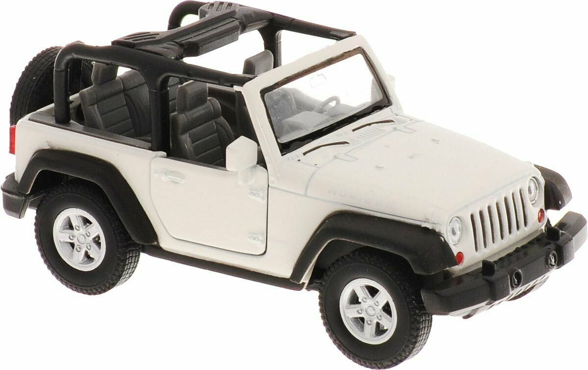 Модель машины 1:34-39 Jeep Wrangler Rubicon белый Welly 42371