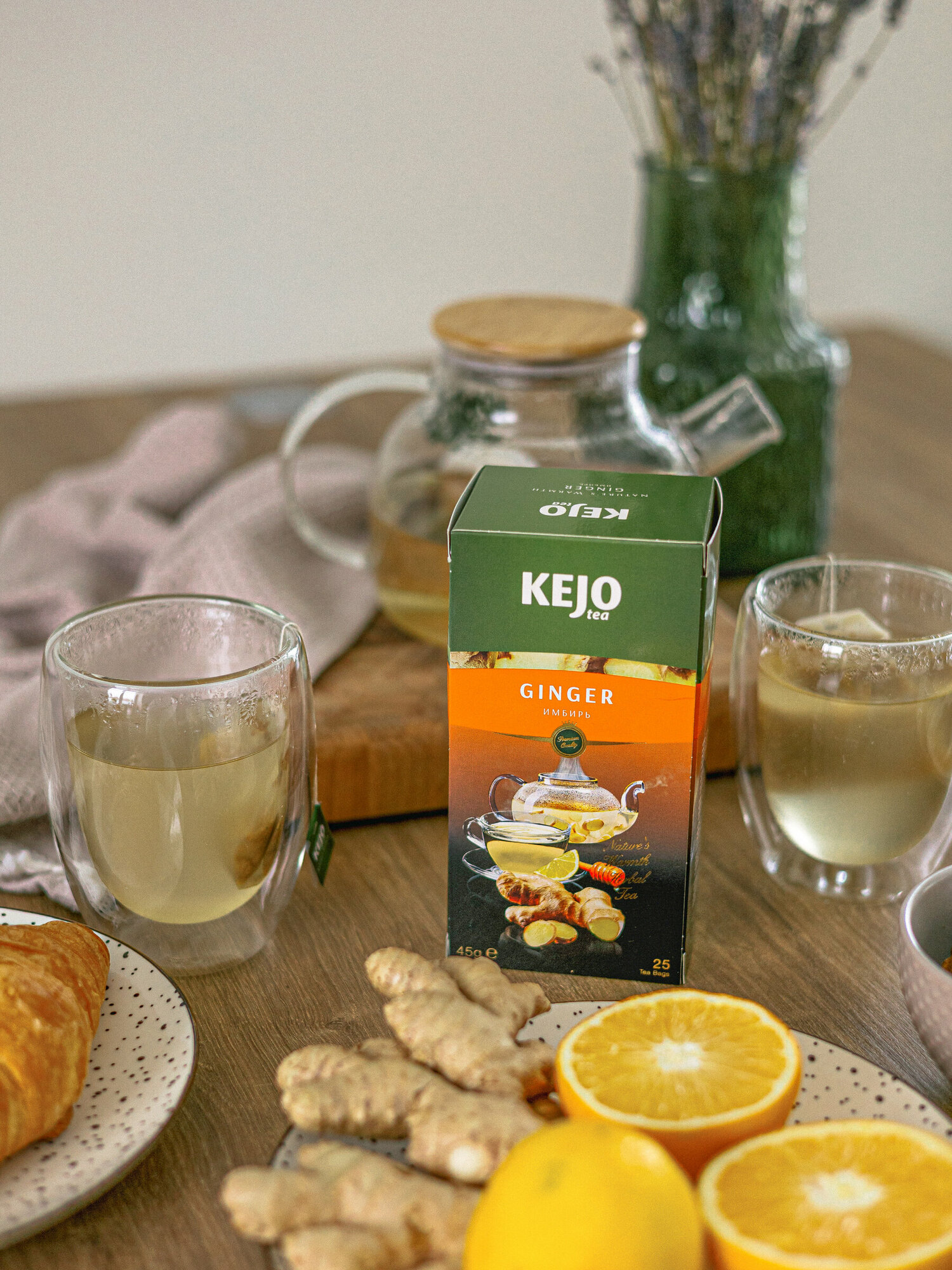 Чай травяной GINGER (Имбирь) KejoTea 25 шт - фотография № 14