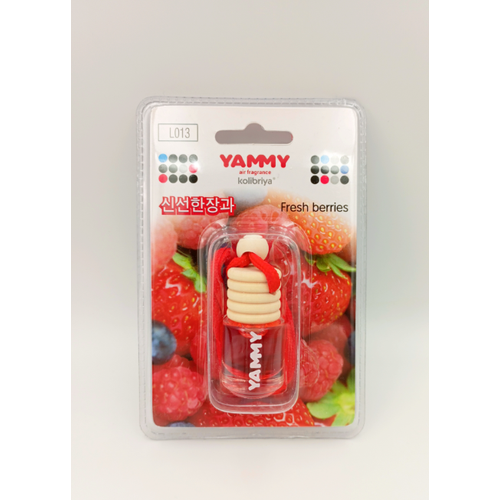 Kolibriya Yammy L013 Fresh Berries Ароматизатор салона автомобиля подвесной Свежие ягоды 4 мл