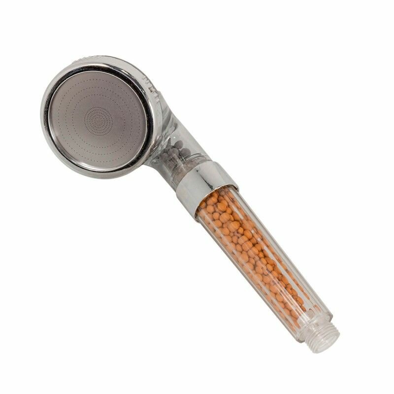 фото Лейка душевая (поликарбонат/нерж. сталь; L-25см; -8см; фильтрация-ионная;0-80 С)