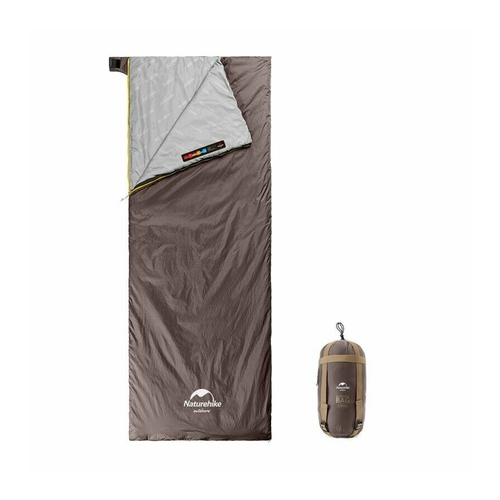 Мешок спальный Naturehike NH21MSD09 мини LW180 серо-коричневый 6927595777954 417000₽
