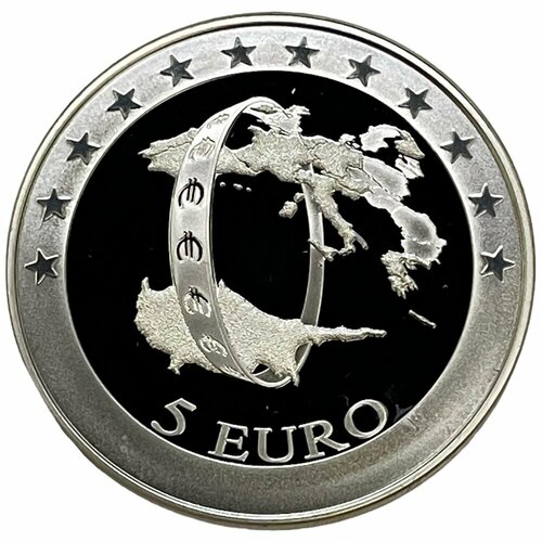 Кипр 5 евро 2005 г. (Вступление Кипра в зону ЕВС) (Proof)