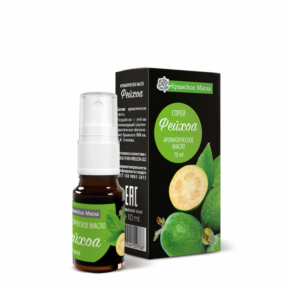 фото Парфюмерное масло-спрей "Крымские масла" фейхоа, 10 мл