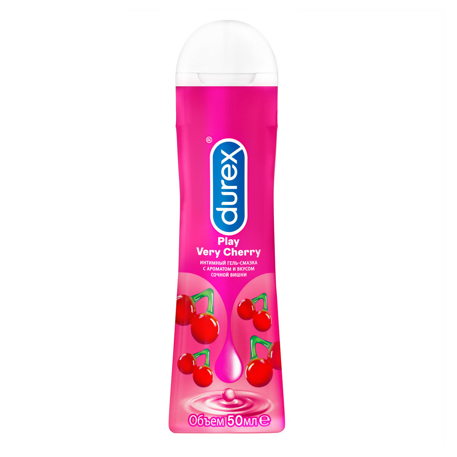 Гель-смазка Durex Play Very Cherry с ароматом и вкусом сочной вишни, 50 мл