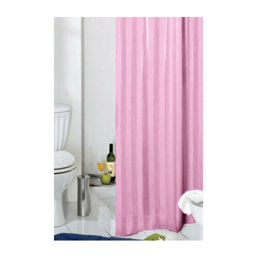 Штора для ванной Grund Rigone, 180x200см, текстиль, розовый 804.98.219