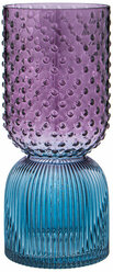 Ваза Lefard Art violet/blue 13х30см, стекло