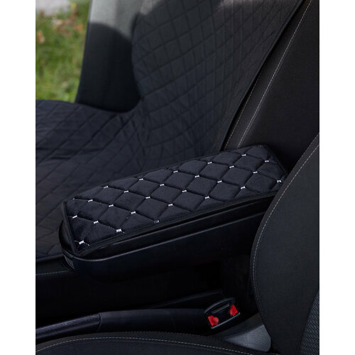 Накидка на подлокотник из велюра 2030см с белой строчкой 349₽