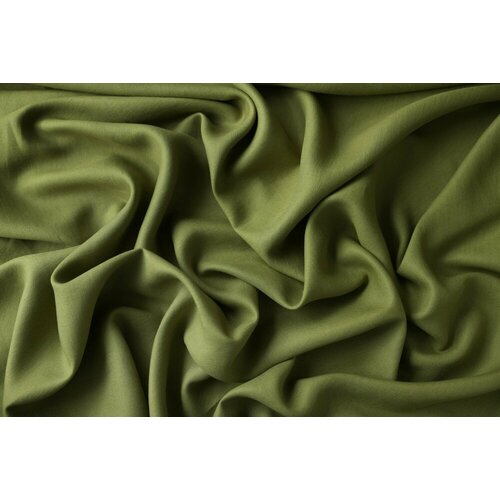 Ткань костюмный лен оливкового цвета ткань сатин стрейч костюмный ярко оливкового цвета ш144см 0 5 м