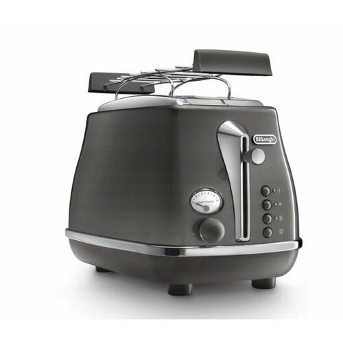 Тостер DeLonghi Icona Metallics CTOT2103. GY 900 Вт, серый