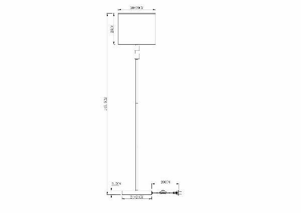 Торшер Arte Lamp North A5896PN-1PB - фото №11