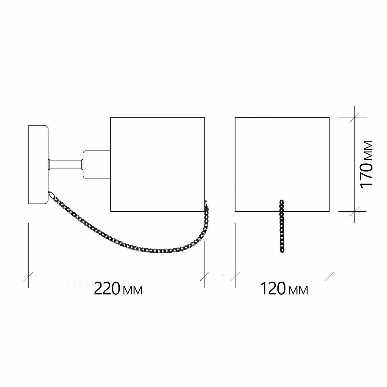 Бра Escada 683/1A E14*40W Chrome - фото №6