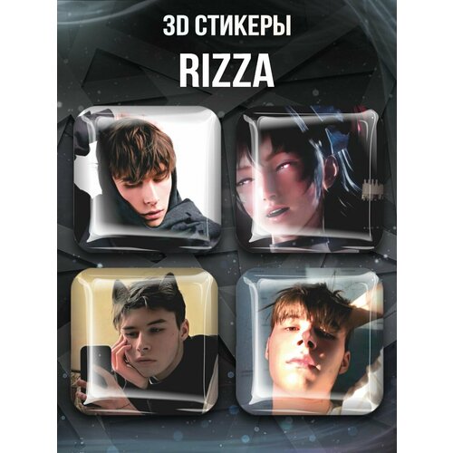 3D cтикеры репер Rizza Ризза