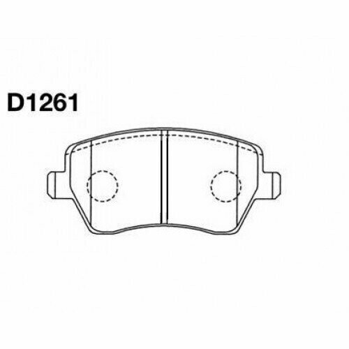 Колодки тормозные Kashiyama D1261