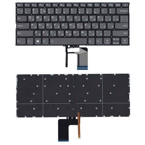 Клавиатура для ноутбука Lenovo Yoga 720-13ISK черная с подсветкой клавиатура для ноутбука lenovo yoga 4 pro yoga 900 черная с подсветкой