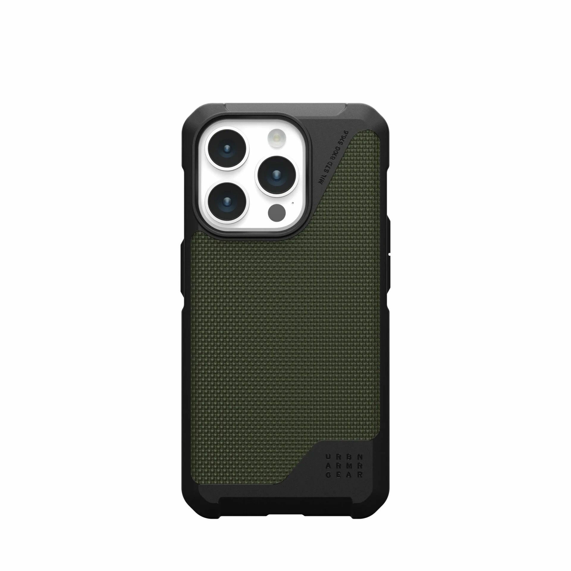 Защитный чехол с поддержкой MagSafe UAG Metropolis LT Case для iPhone 15 Pro (Оливковый кевлар | Kevlar Olive)