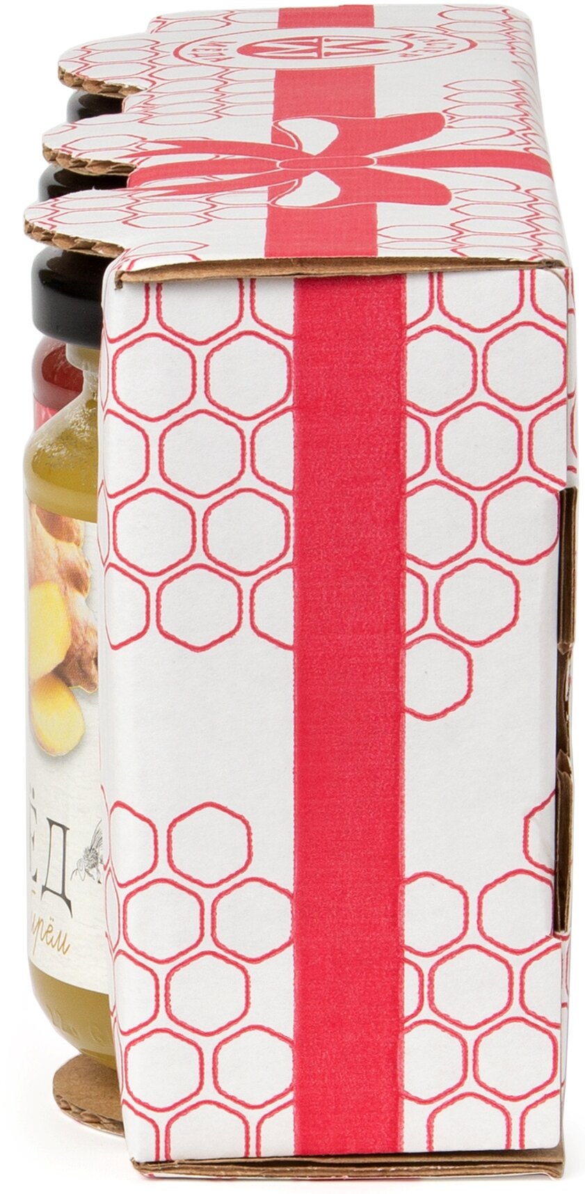 Подарочный набор Мёд натуральный с лимоном, малиной, имбирём, 3 шт. по 240 г. - фотография № 8