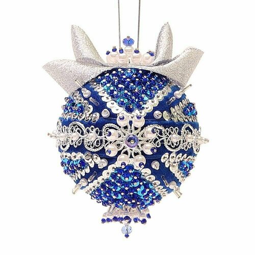 Набор для творчества Волшебная мастерская Новогодний шар из пайеток Топаз, диаметр 7см