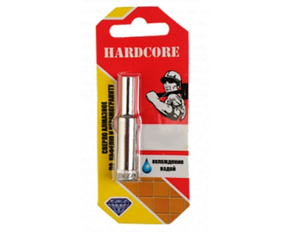 фото Сверло-коронка алмазное по кафелю и керамограниту 25мм "Hardcore"