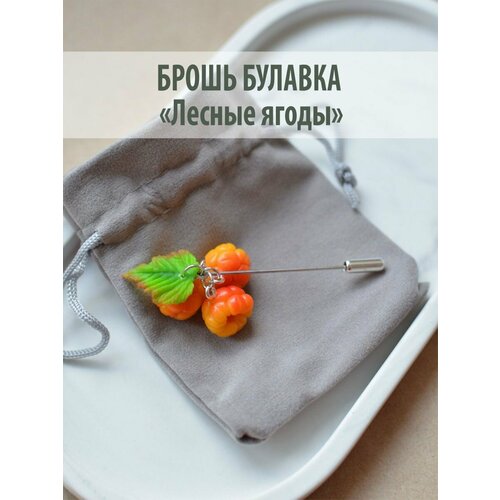 Брошь, желтый