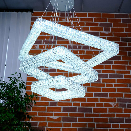 Люстра светодиодная AKRILIKA 120W 3S-APP-555-CHROMECLEAR-220-IP20 12255₽