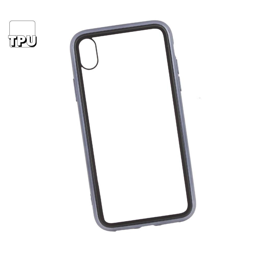 Чехол для телефона Apple iPhone XR Remax Shield Series Case прозрачное стеко с рамкой, черный