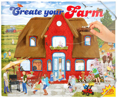 Альбом для творчества с наклейками Creative Studio Create Your Farm Создай свою ферму
