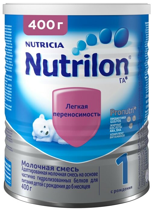 Смесь Nutrilon молочная гипоаллергенная 1 с 0 до 6 месяцев 400г