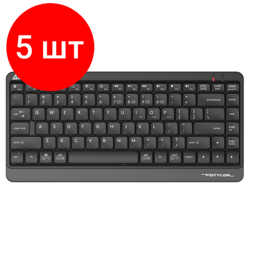 Комплект 5 штук Клавиатура A4Tech Fstyler FBK11 GREY черныйсерый USB беспроводнBTRadio 1583800₽