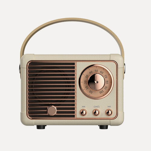 Изображение товара Беспроводная Bluetooth колонка Ретро с FM радио / Bluetooth колонка / Портативная колонка