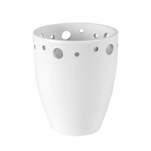 Кашпо для орхидей керамическое Polnix белое d14 см h16 см 1,5 л