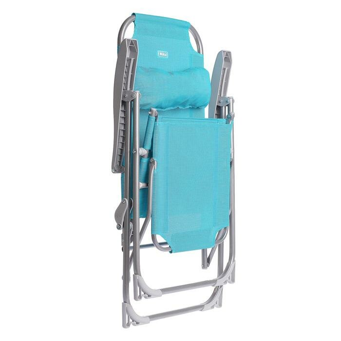 Кресло-шезлонг, 82x59x116 см, цвет бирюзовый - фотография № 4