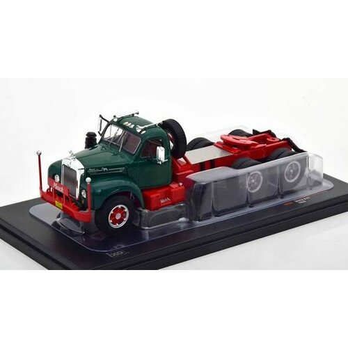 MACK B61 Tractor Truck 3-Assi 1953, green red, масштабная модель грузовика коллекционная