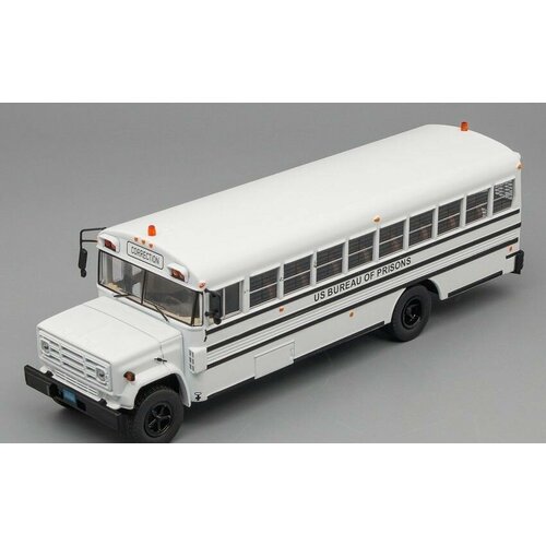 Автобус GMC 6000 US Bureau of Prisons (Федеральное бюро тюрем) 1989 White, масштабная модель коллекционная
