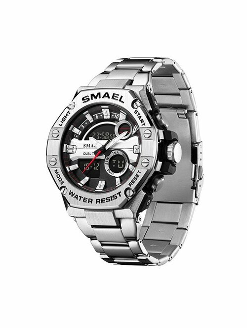 Наручные часы SMAEL SM8090SILVER, серебряный, черный